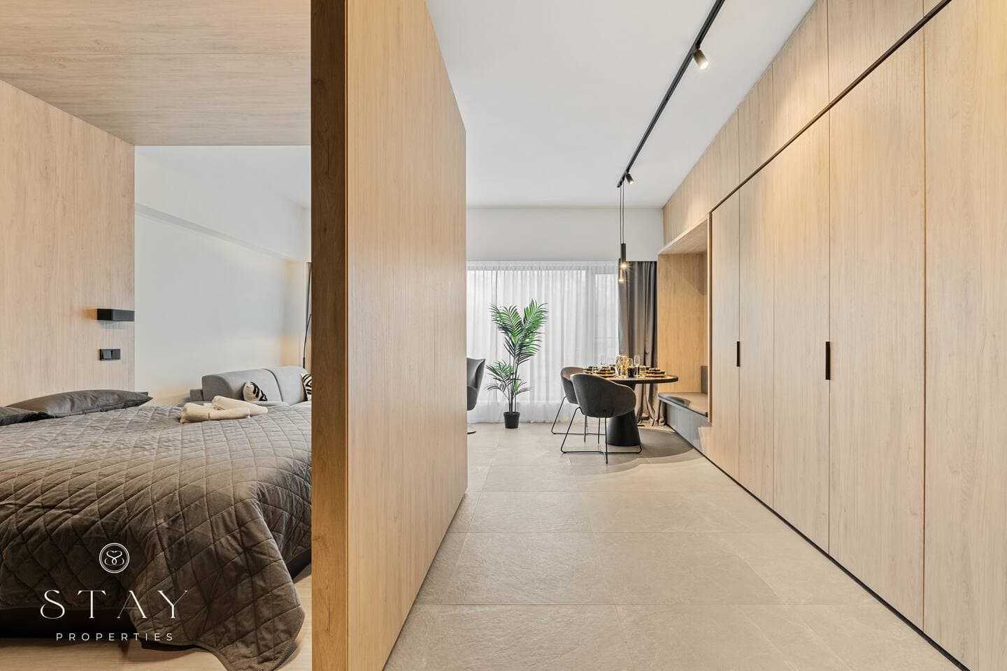 Comfortable living room with sofa